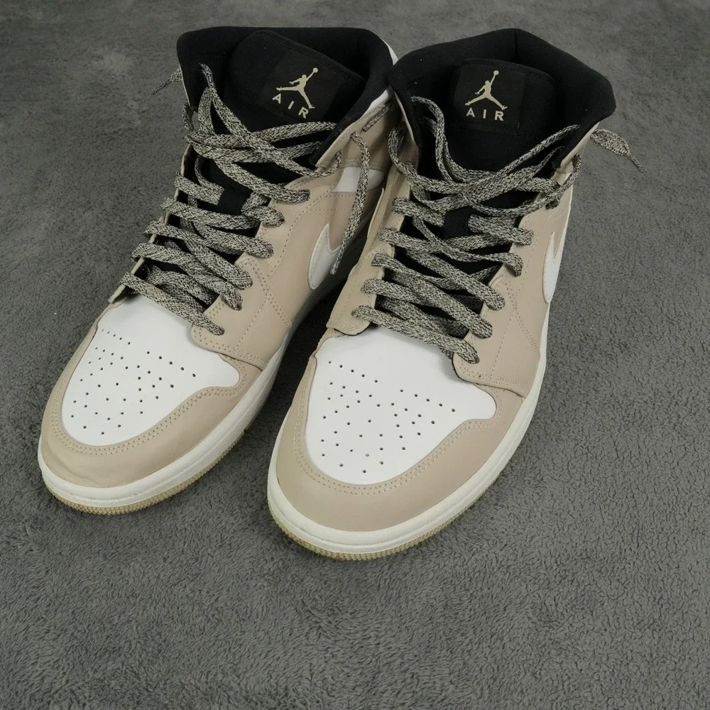 Jordan‎ Air Jordan 1 Mid Mens 11.5 Desert Sand Nike Basketball Shoe 554724-047